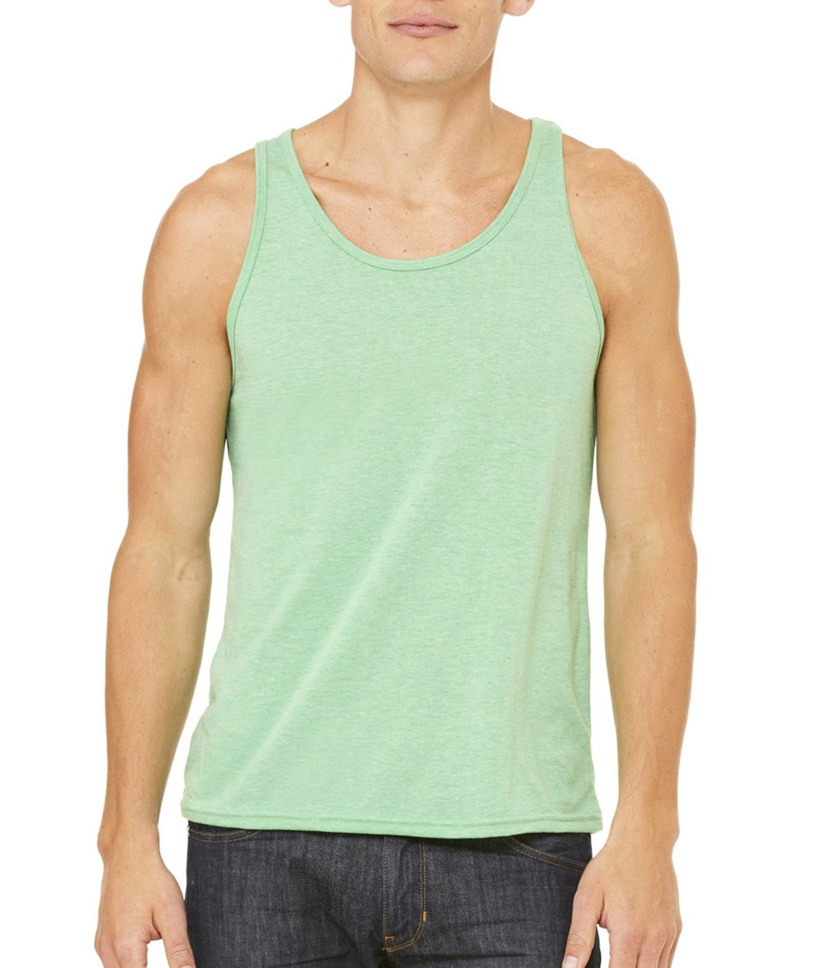 Unisex Jersey Tank - NEON BLUE - XS(D0102H7WSV6)