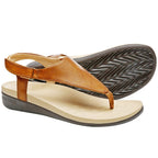UTENAG Womens Arch Support Sandals Orthotic Adjustable Thong Flip Flops Coffee 7