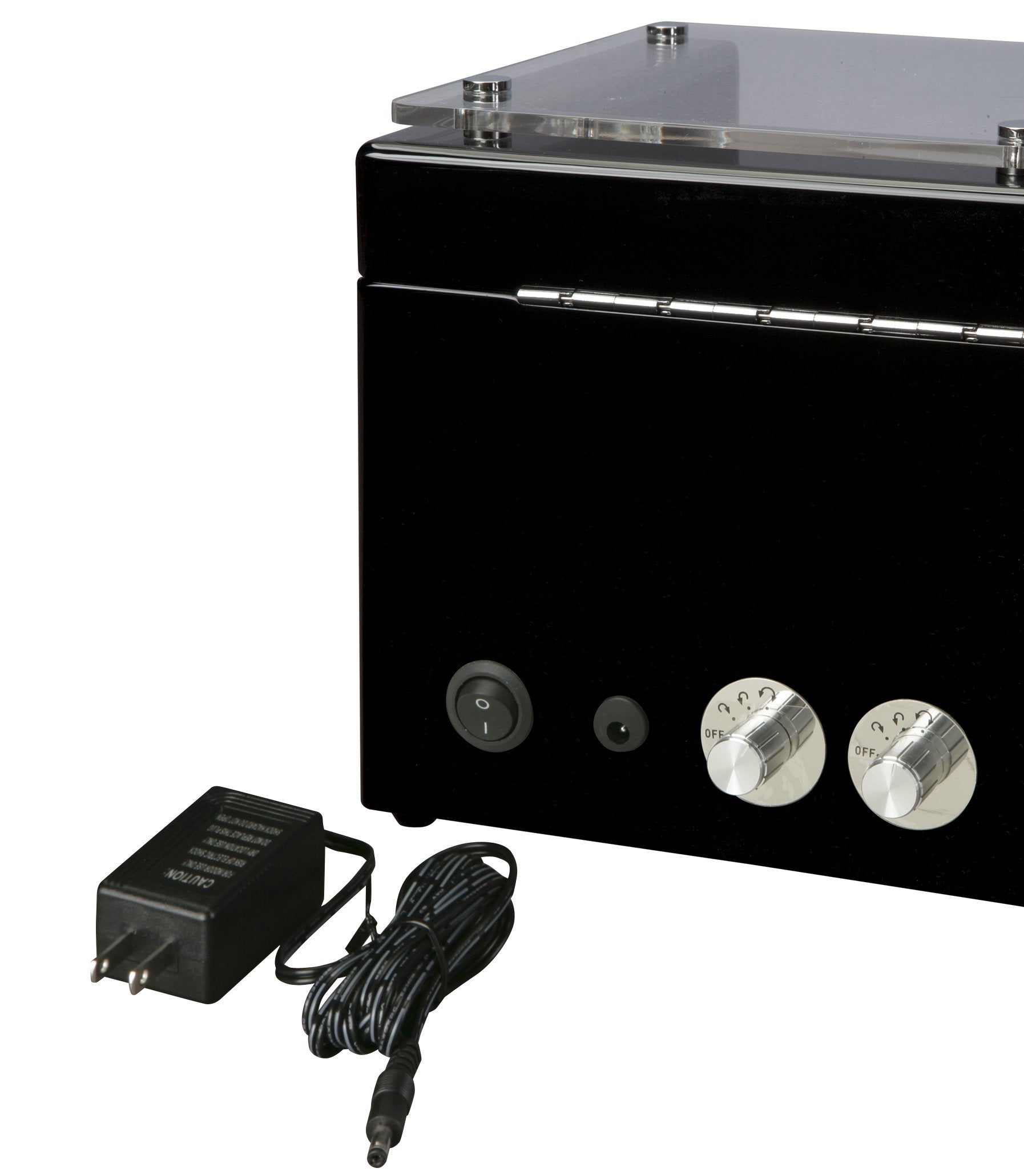 Diplomat Quad Black Wood Finish Watch Winder with Japanese Mabuchi Motor Watch Winder