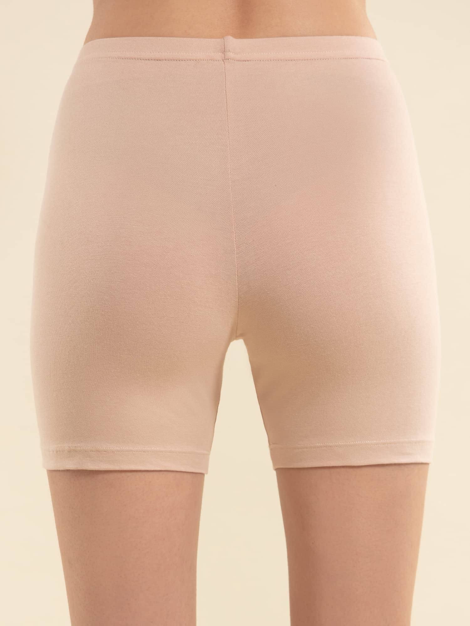 Nykd (Nyp083 Cotton Stretchable Cycling Shorts For Women | High Waist Shorties With Full Coverage & Concealed Waistband | Ideal