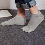Meaiguo Toe Socks No Show Running Five Finger Socks for Men Women 4 Pairs