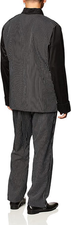 Forum Novelties Men's Roaring 20's Pinstripe Suit Gangster Costume, Black, One Size