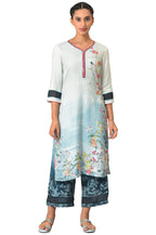 Blue Floral Printed Kurta Set