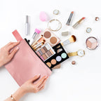 30 Pieces Travel Makeup Bags Canvas Cosmetic Bags Bulk Multipurpose Small Makeup Pouch with Zipper Plain Blank Toiletry Bag DIY