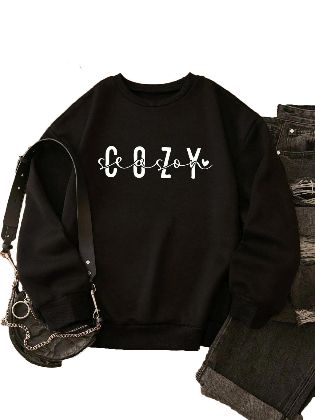 Kotty Women Full Sleeve Round Neck Pinted Sweatshirt
