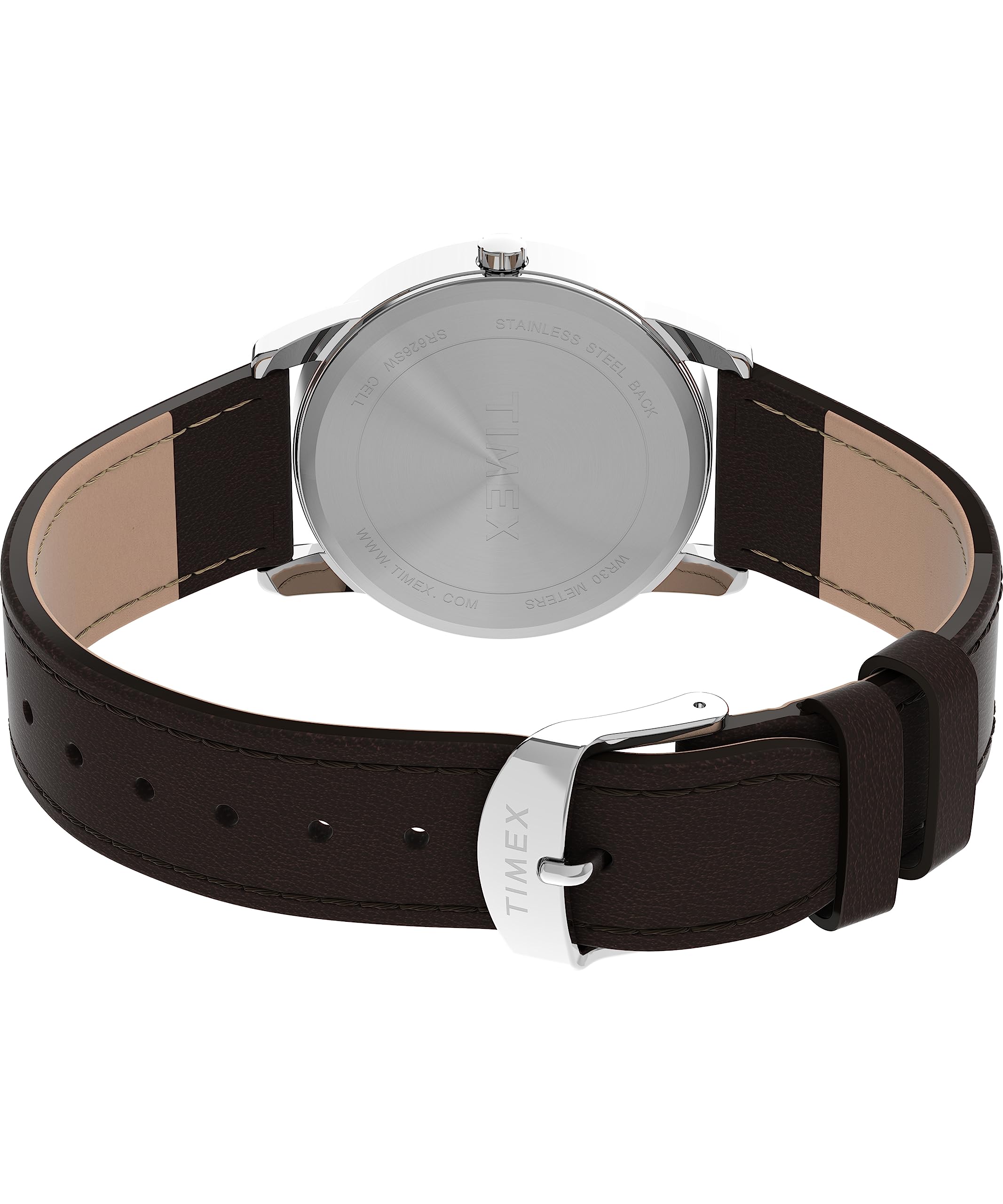 Timex Men's Easy Reader 35mm Watch - Black Strap Blue Dial Silver-Tone Case