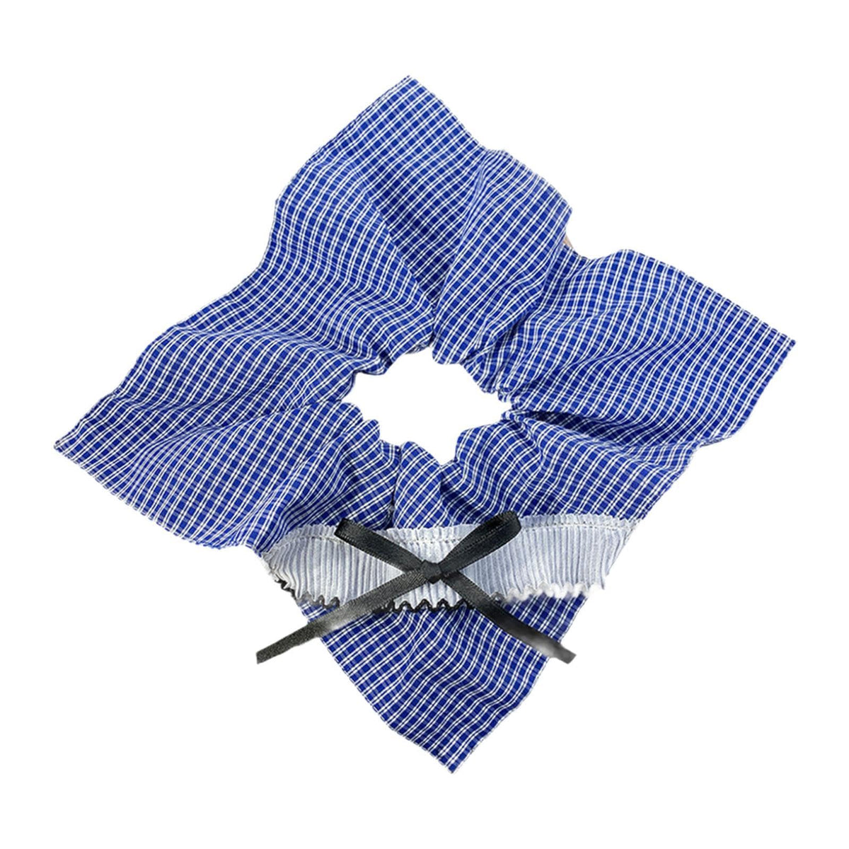 Enakshi Checkered Scrunchie Fashion Ornament Elastic Headband For Dance Party Travel Blue|Clothing, Shoes & Accessories | Womens 26-2610