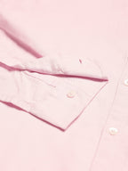 Dennis Lingo MenS Cotton Solid Slim Fit Casual Shirt With Pocket, Roll Up Full Sleeve Shirt For Formal & Casual Wear (C615_Pink