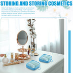 Weewooday 4 Pcs Mesh Makeup Bag Mesh Cosmetic Bag Travel Toiletry Bag Pouch with Zipper Mini Portable Makeup Cosmetic Travel Toi