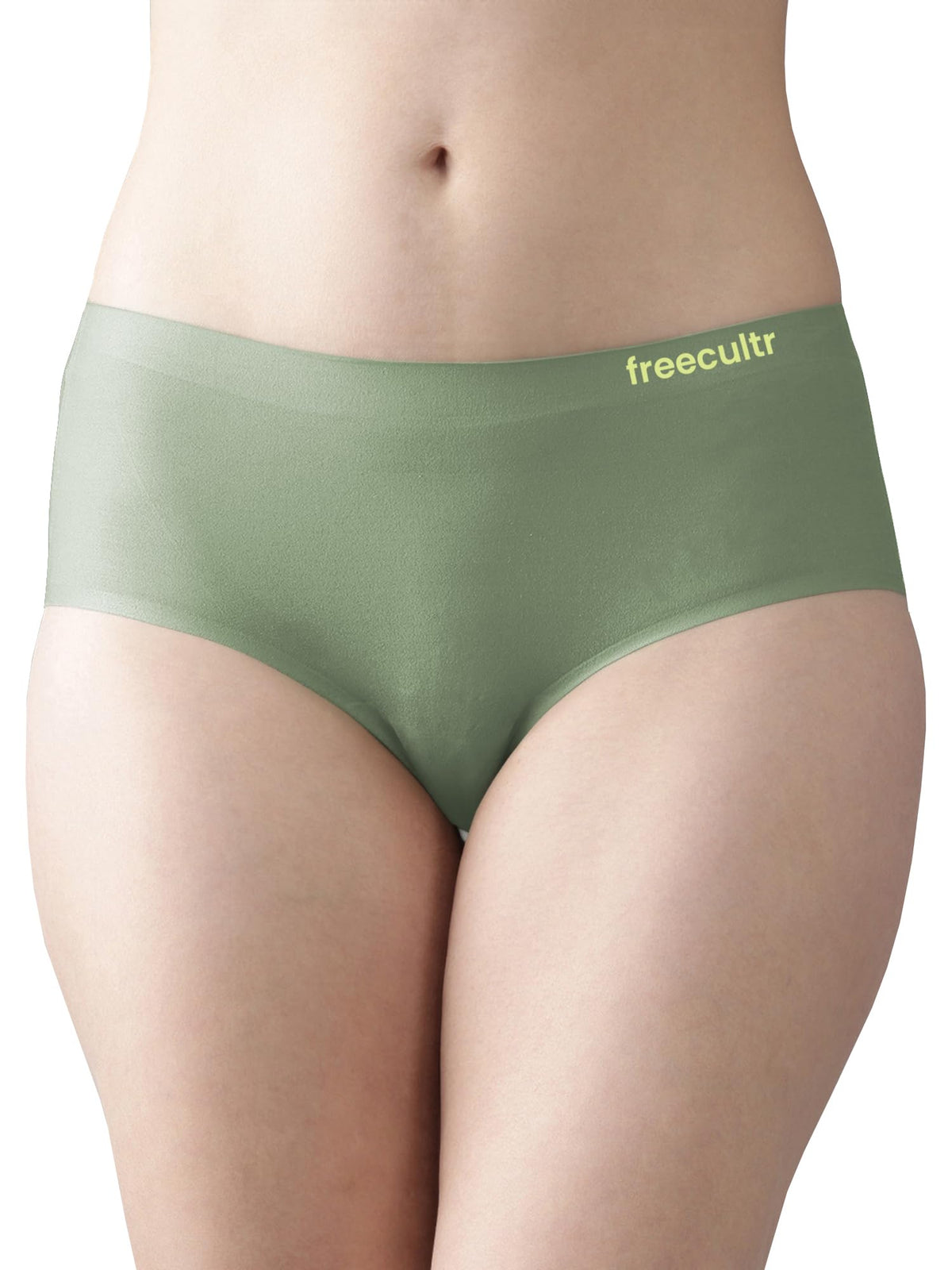 Freecultr WomenS Seamless Micro Modal Hipster Pista Green Size Xxxl 3