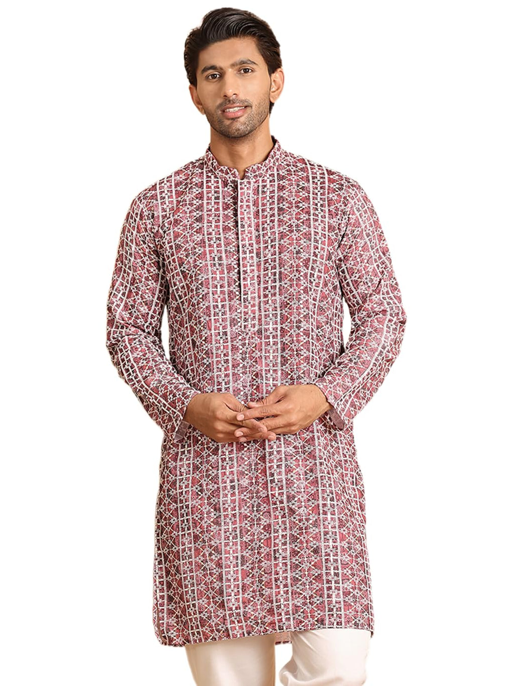 Jompers Mens Embroidered & Printed Kurta