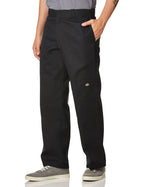Dickies mens Big-tall Loose Fit Double Knee work utility pants, Black, 50W x 32L US