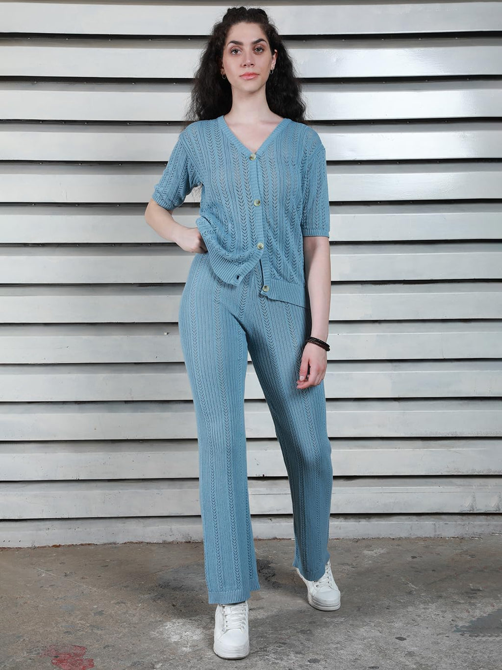 High Star Women Blue Co-Ord