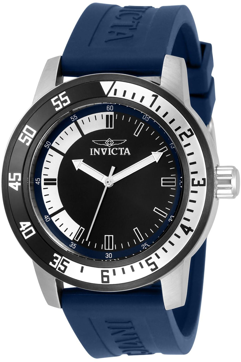 Invicta Men's Specialty 45mm Silicone Quartz Watch, Blue (Model: 34013)