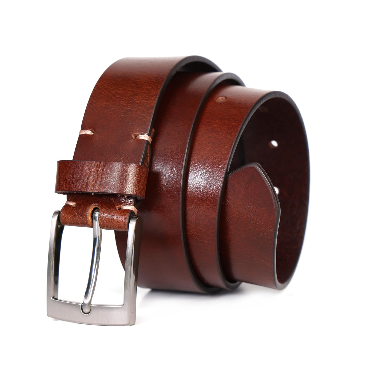 Ms Pet House MenS Genuine Leather Belt | Classic Pin Buckle | Formal & Casual Belt For Jeans & Dress Pants | Ideal Gift Box For 34