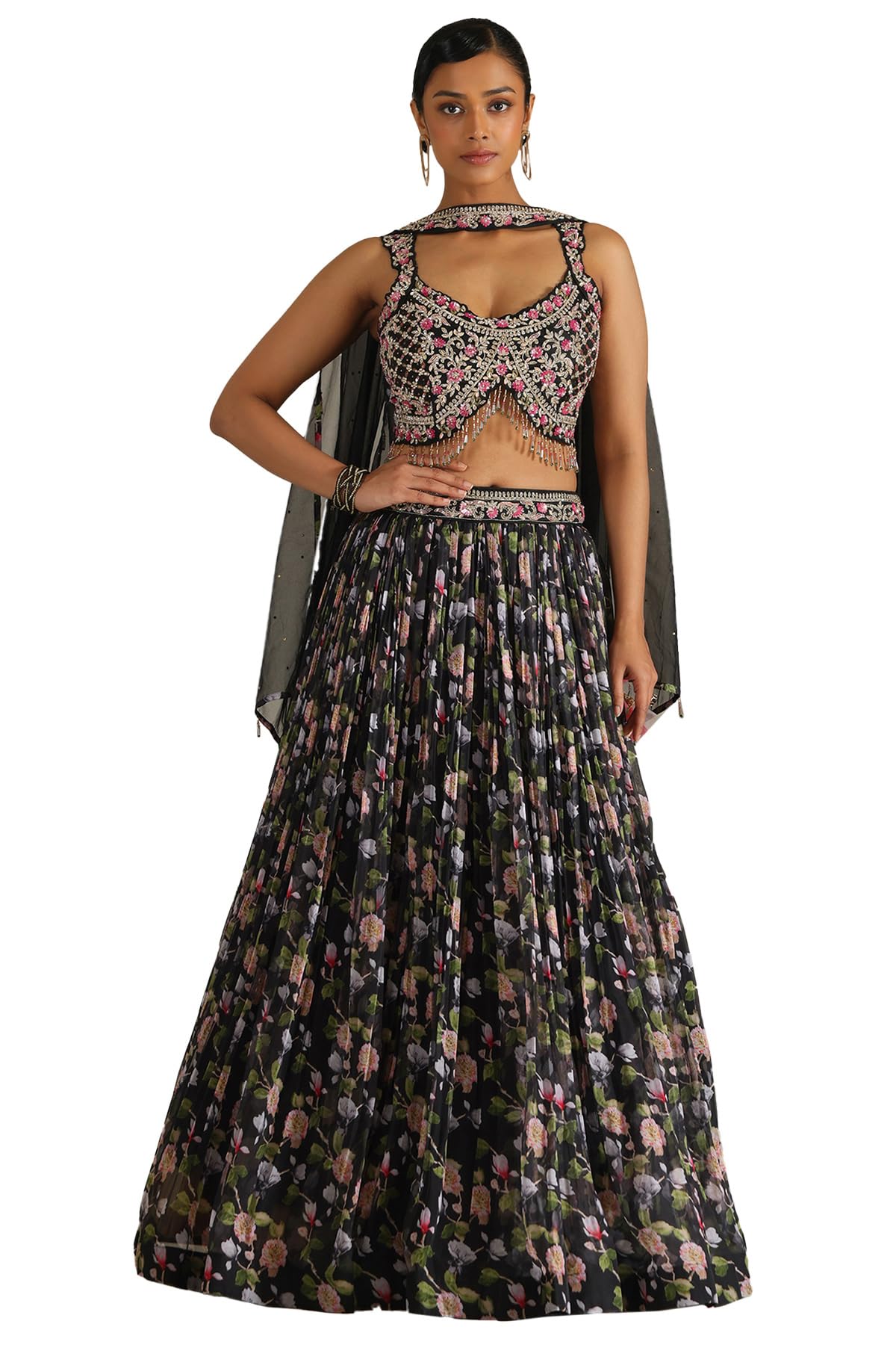 Soch Women Silk Sequins Ethnic Wear