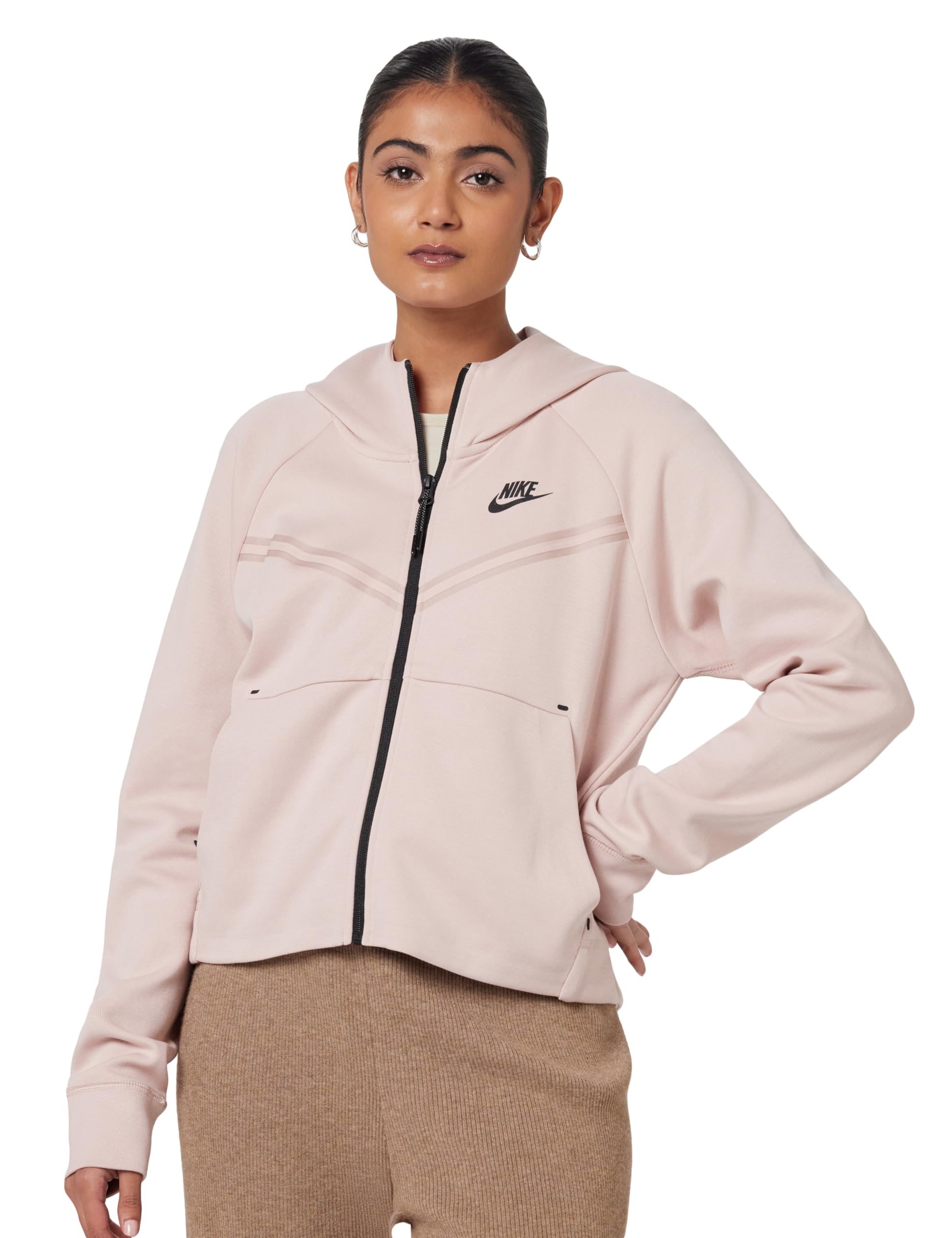 Nike Nsw Tch Flc Wr Essntl Fz Women Active Sweatshirts