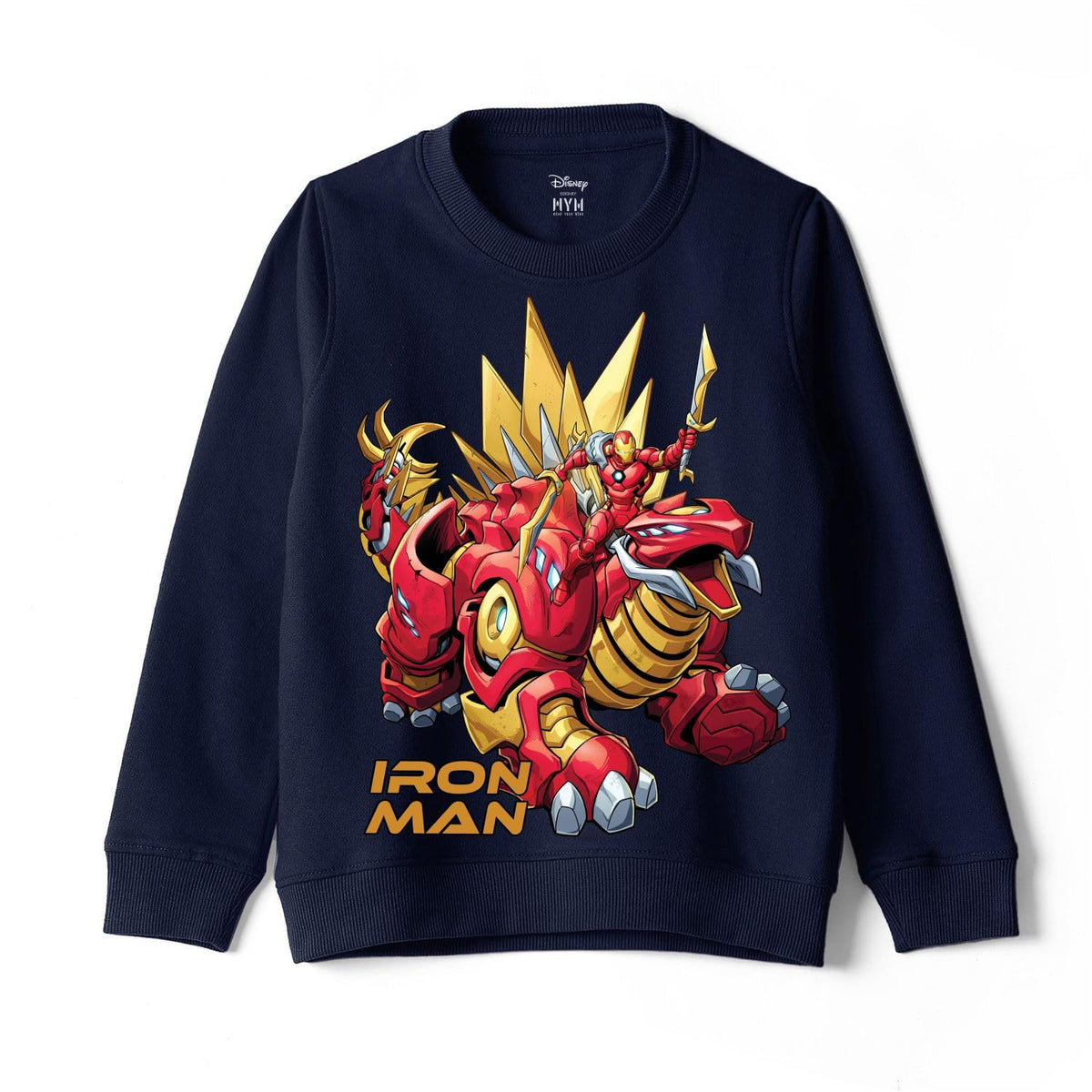 Wear Your Mind Avengers Character Print Navy Blue Round Neck Boys Sweatshirt DMARKSW653.3_1516Y 15-16