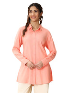 Libas WomenS Viscose Rayon Solid Straight Kurtis (98158_Peach_Xxl)