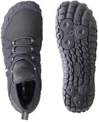 Cross Training Shoe Mens Five Fingers Minimalist Trail Running Zero Drop Wide Toe Box Barefoot Shoes Cross Country Size 11.5 Gre