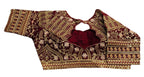 Pujia Mills WomenS Silk Half Sleeve Readymade Embroidery Multi Coding Gold Thread Indian Ethnic Designer Stitched Saree Blouse