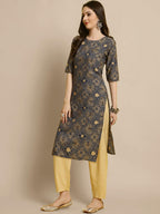 Tee Projekt Crepe Kurti & Pant Set For Women Ll Pack Of 2 Kurta Set Ll Traditional Kurta Set