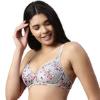 Enamor F023 Perfect Plunge T-shirt Bra Padded, Wirefree & Medium Coverage