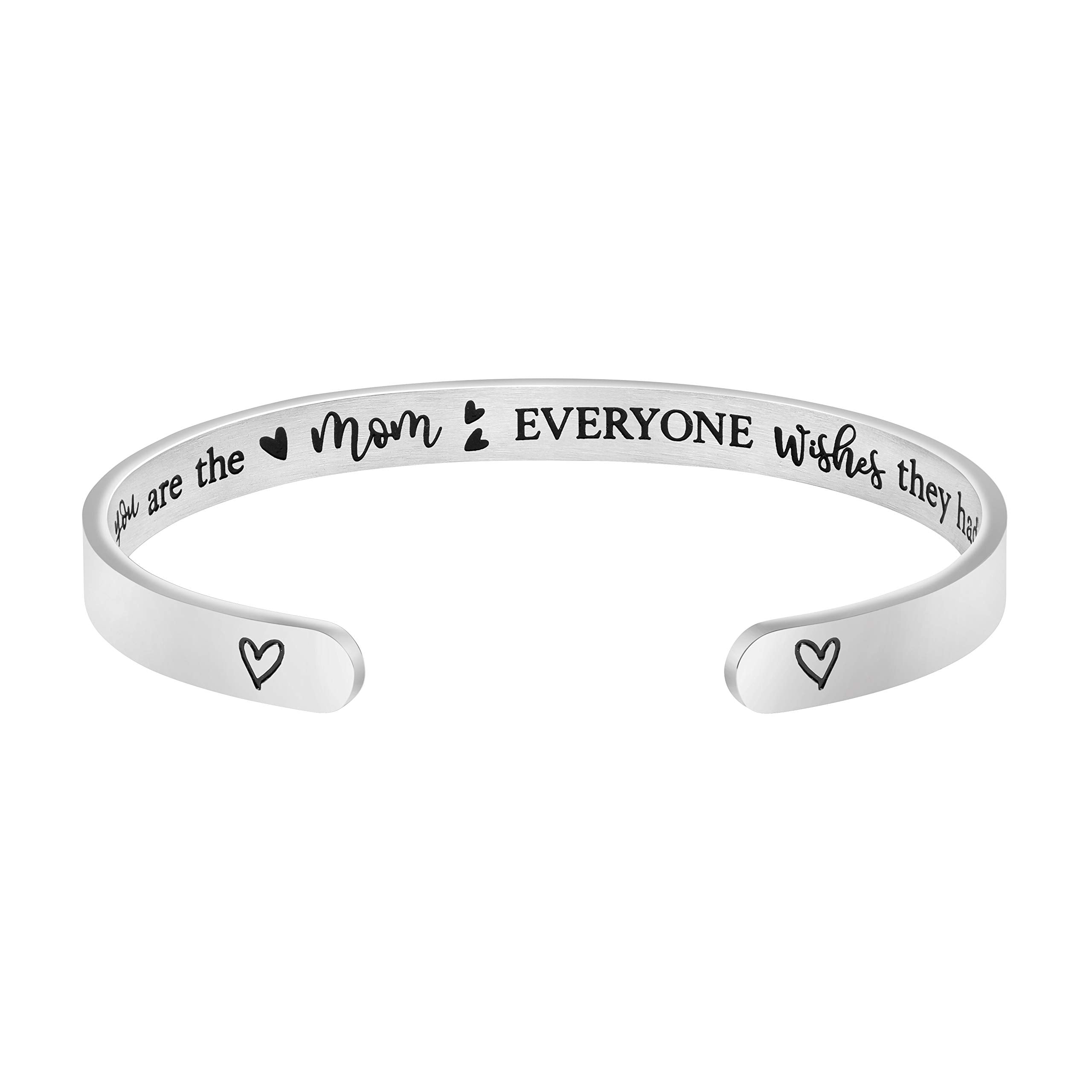 Mom Birthday Gifts from Daughter Inspirational Motivational Encouragement Mothers Day Birthday Christmas Jewelry Gifts Bracelets