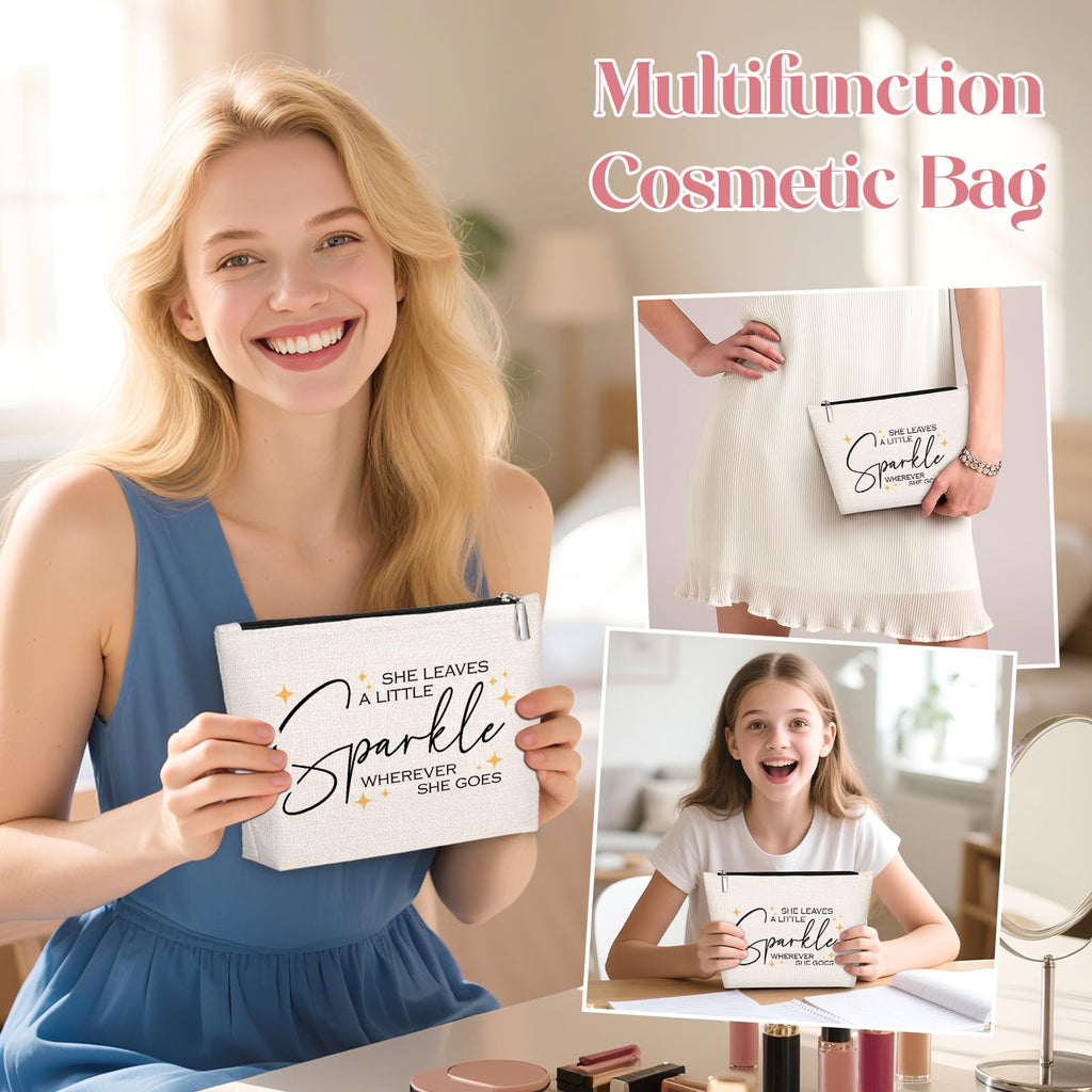 Inspirational Quote Gift for Women -Birthday Graduation Gift for Best Friend Sister -Resign Retirement Gift for Coworker -Makeup