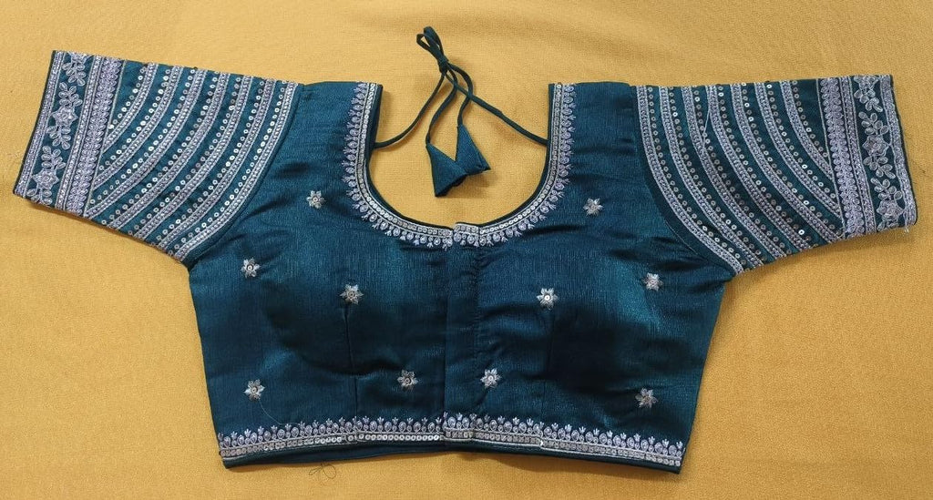 Vihu Fashion WomenS Blouse Readymade Blouse Embroidery Multi Coding Gold Thread Indian Ethnic Designer Stitched WomenS Readyma
