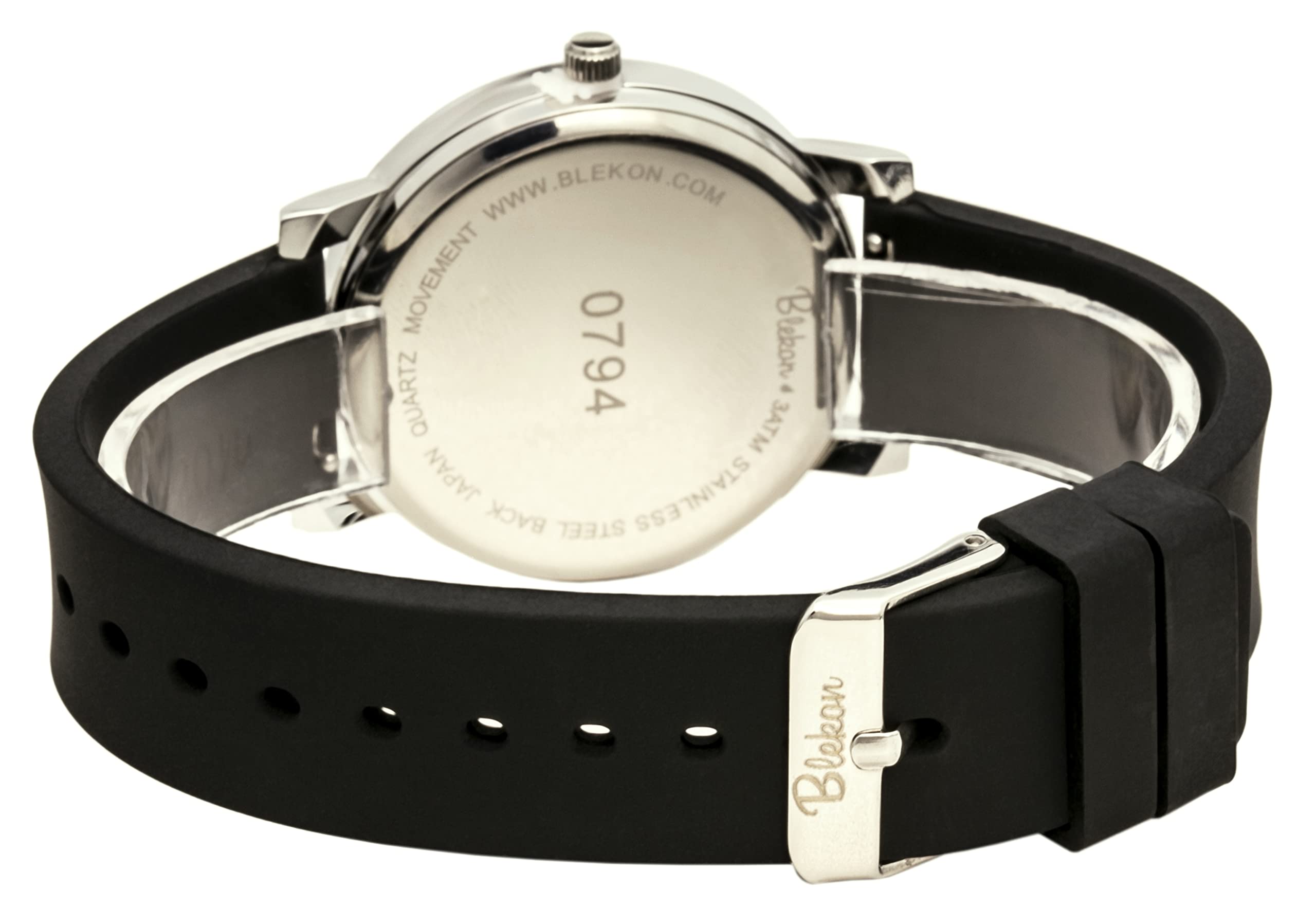 Blekon Original Nurse Watch - Medical Scrub Colors, Easy Read Dial, Second Hand, Water Resistant Watch (Black)