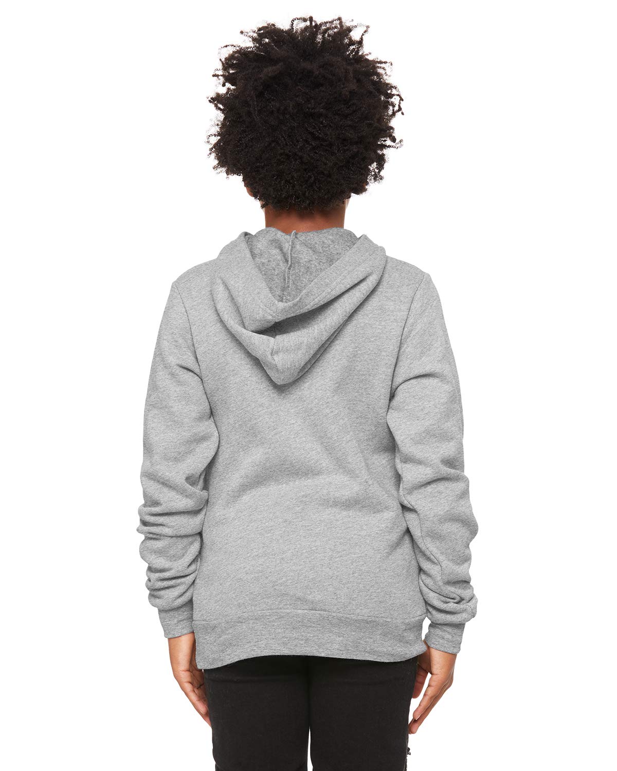 Youth Sponge Fleece Pullover Hooded Sweatshirt - BLAcK - S(D0102H7W3RJ)