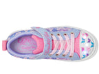 Skechers Girls Twinkle Sparks Sneaker, Lavender/Multi, 9 Toddler