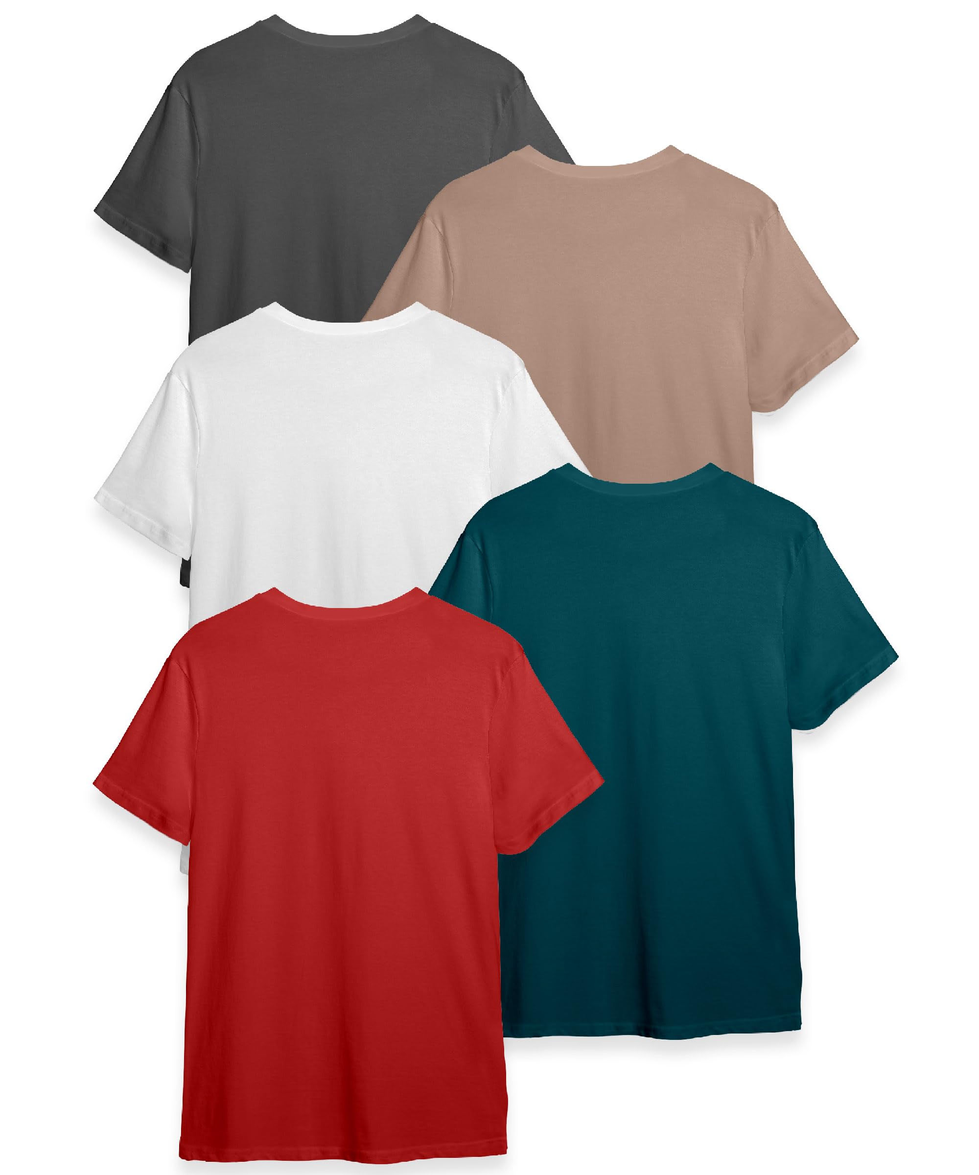 Kyda Kids Boys Cotton Blend Regular Fit Short Sleeve Printed Multicolor T-Shirts For Boys - (Pack Of 5)