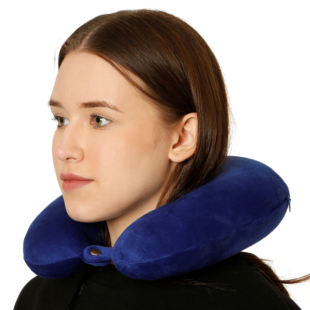 Travel360 Degree Memory Foam Neck Pillow  Travel Pillow For Car, Train, Bus, Flight  Shoulder & Neck Support Travelling Access 20