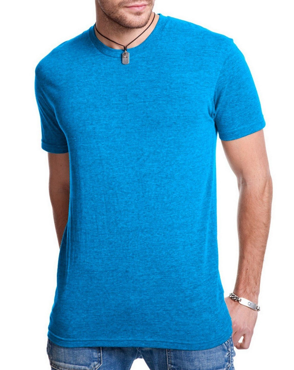 Unisex Triblend T-Shirt - ENVY - 3XL(D0102H7NE98)
