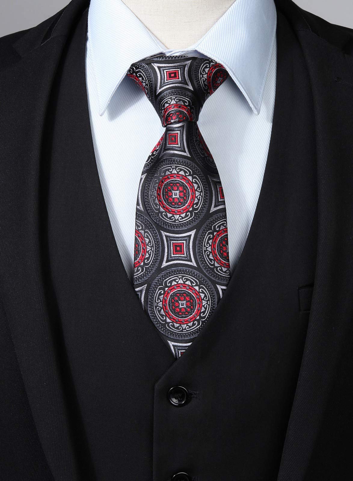 Enlision Men's Suit Vest Business Formal Dress Waistcoat Solid Color Vest for Suit or Tuxedo