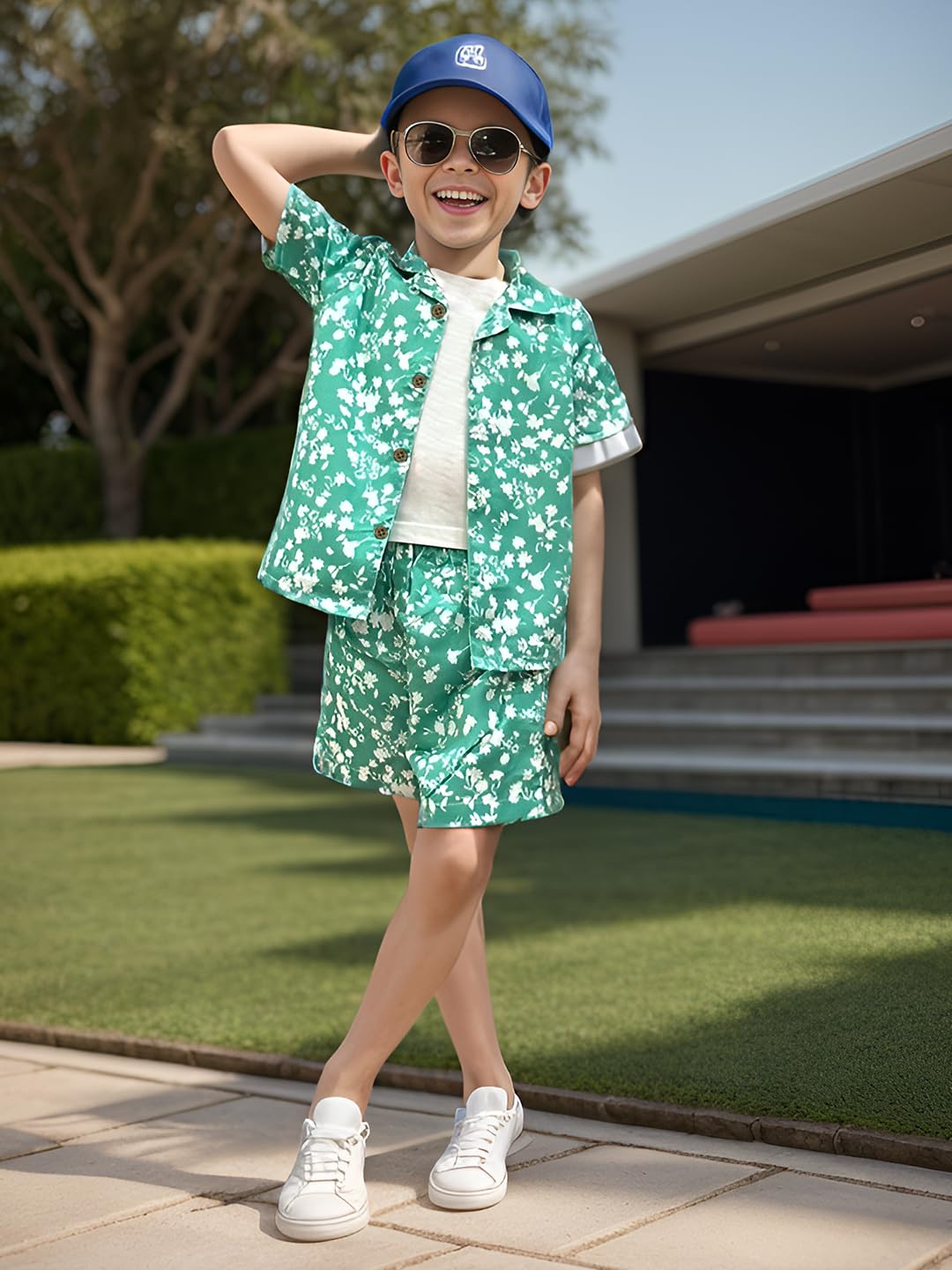 A.T.U.N. (ALL THINGS UBER NICE) Boys Printed Two Piece Set | Co-Ord Set for Boys