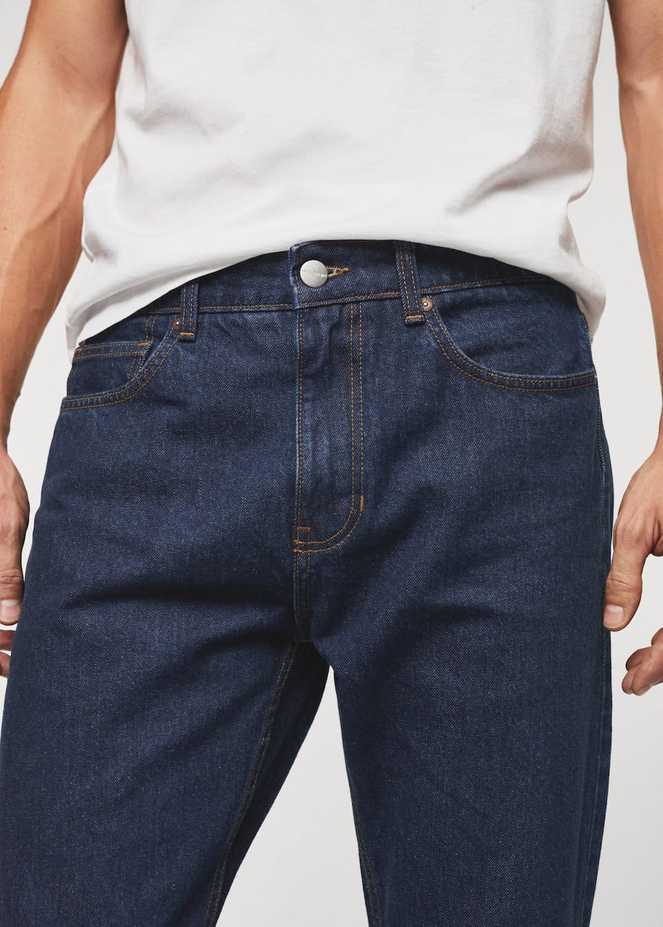 Kotty MenS Regular Mid Rise Dark Blue Jeans
