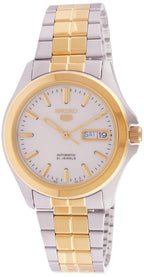 Seiko Mens SNKK94 Two Tone Stainless Steel Analog with White Dial Watch