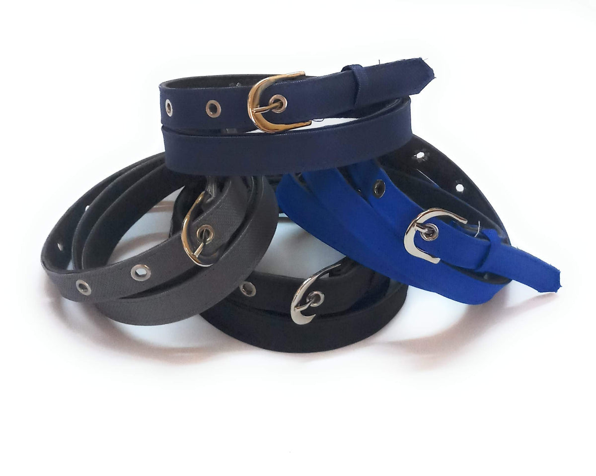 Generic Formal Casual Xxxl Oversize Plus Size Denim Belts 4PcsBlack Grey Nevyblue Royalblue 3