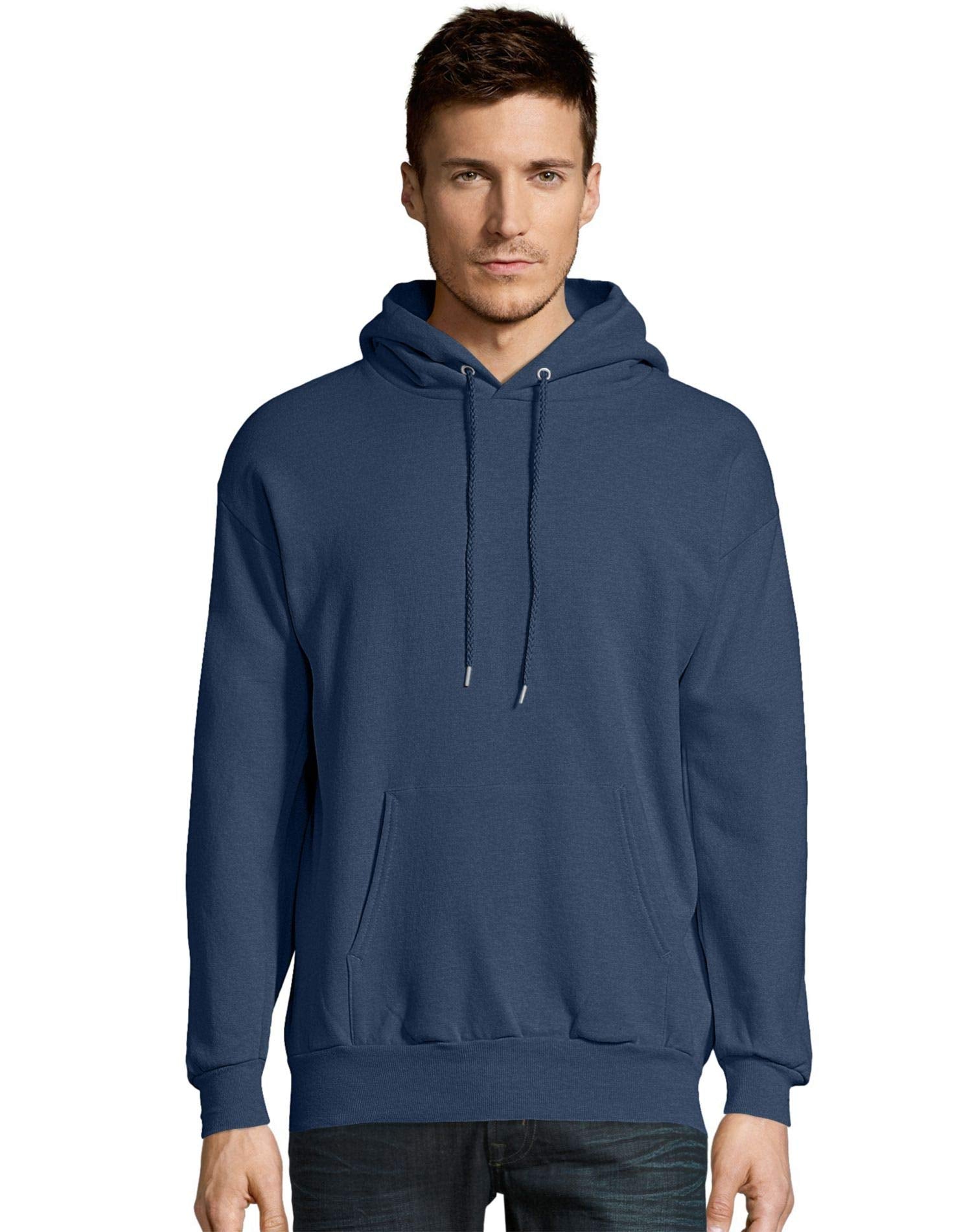 Unisex Ecosmart 5050 Pullover Hooded Sweatshirt - WHITE - S(D0102H7D748)
