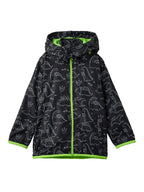 The Souled Store Dino Era Boys Long Sleeve Zipper Front All Over Print Puffer Hooded Jackets