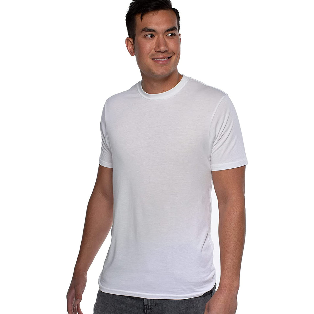 Bamboo Crew Tee - White by Cariloha for Men - 1 Pc T-Shirt (S)