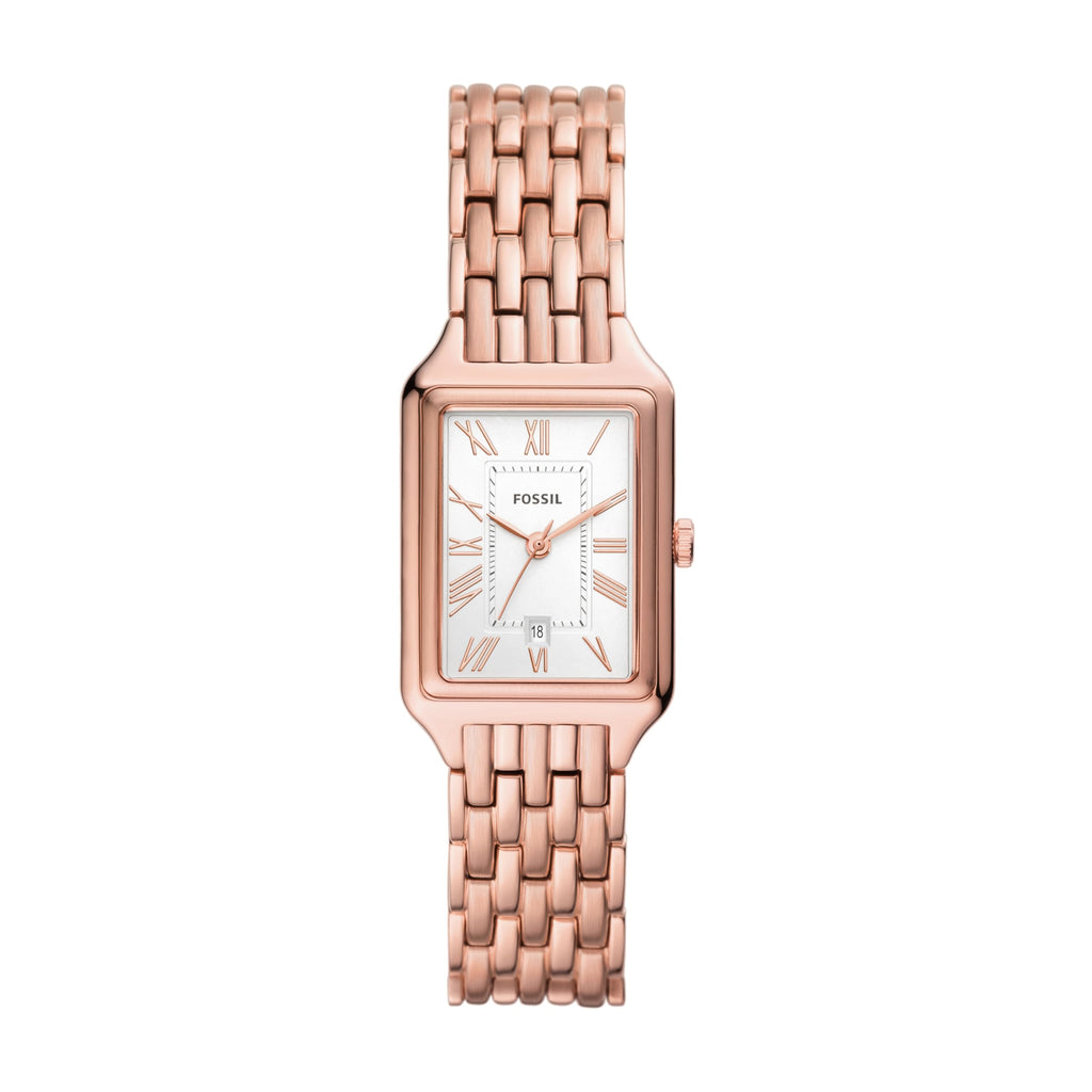 Fossil Women's Raquel Quartz Stainless Steel Three-Hand Watch, Color: Rose Gold (Model: ES5271)