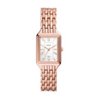 Fossil Women's Raquel Quartz Stainless Steel Three-Hand Watch, Color: Rose Gold (Model: ES5271)