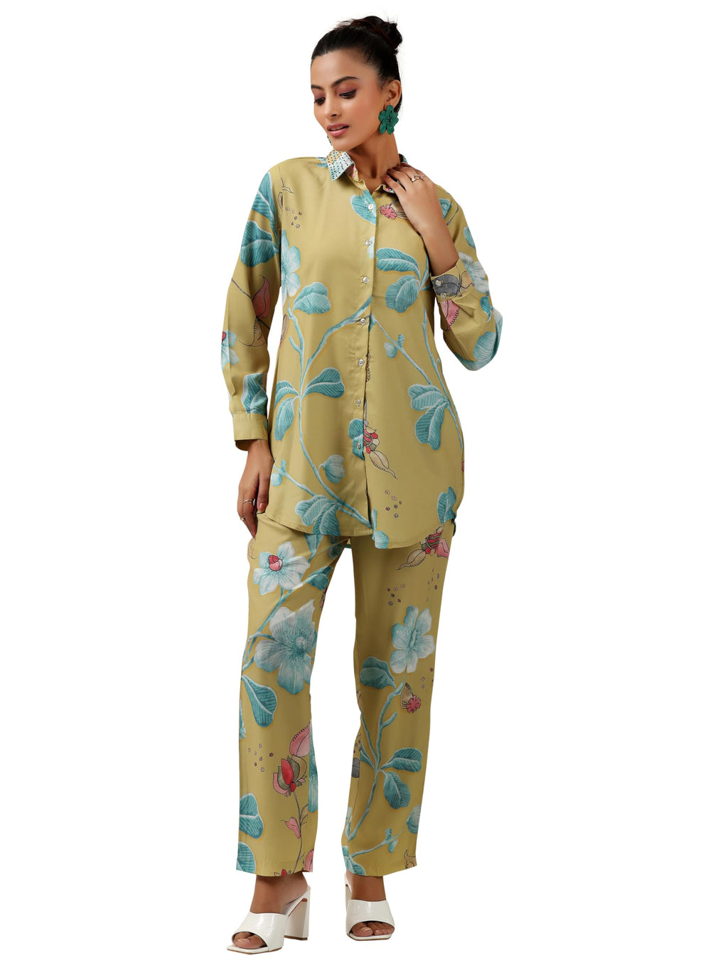 Libas Womens Printed Crepe Co-Ord Set For Women