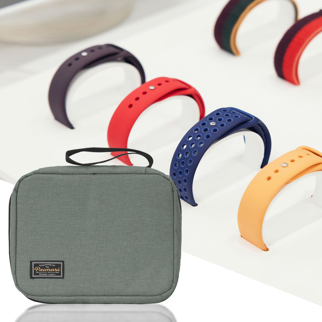 20 Watch Bands Storage Carrying Case Compatible with Watches,Expandable Watch Band Holder Stores 20 Watch Bands Fit for Most Siz