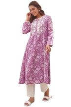 ANNI DESIGNER Women s Kurta, purple, Medium