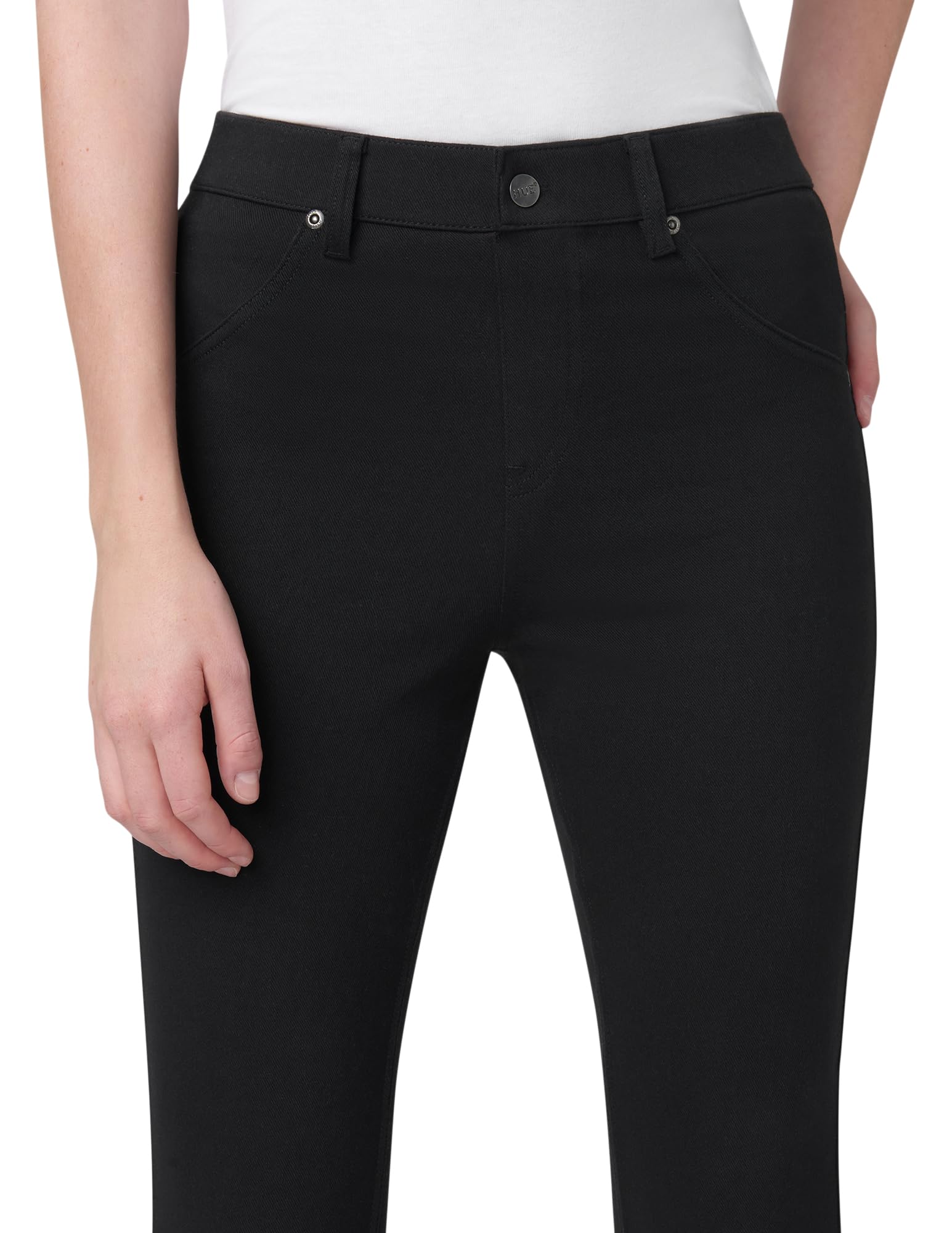 Hue Women's Ultra Soft High Waist Denim Leggings Sockshosiery, -black, Small